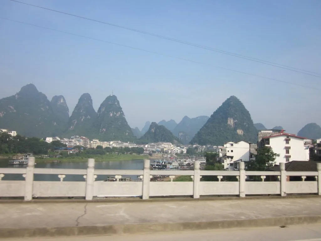Paisaje de Guilin y Yangshuo